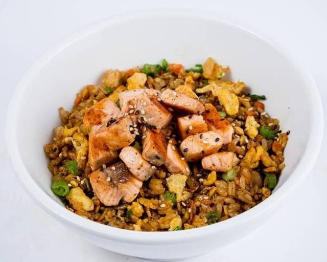 Fried Rice Salmon.